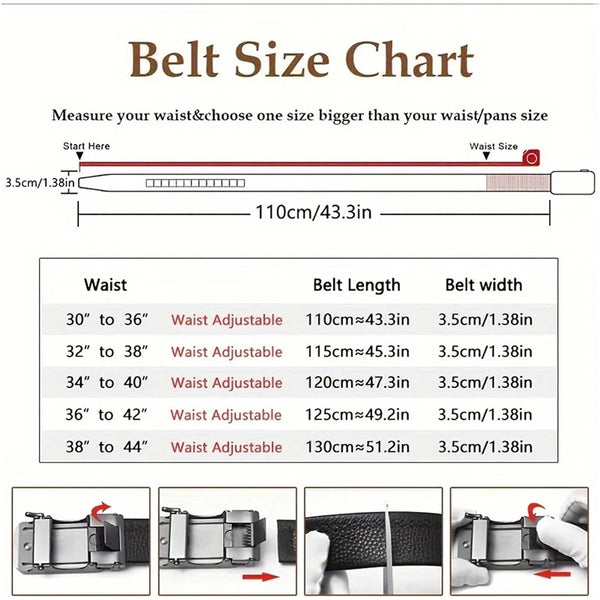 Men's Automatic Cowhide Belt