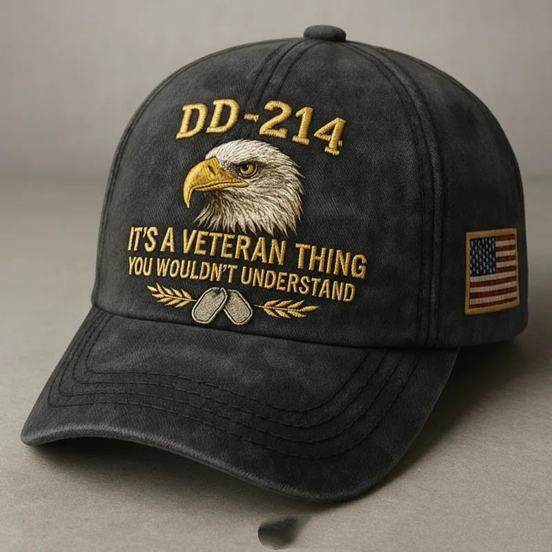 DD-214 VETERAN EMBROIDERED CAP