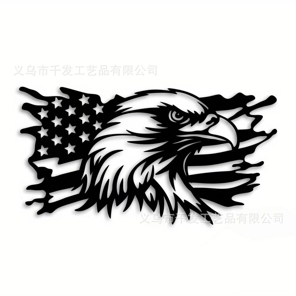 American Independence Day Decorative Metal Eagle Flag