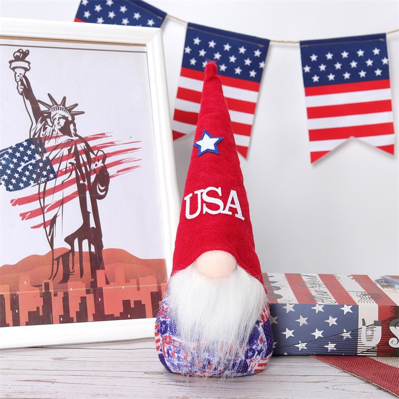Independence Day Faceless Doll American National Day Doll