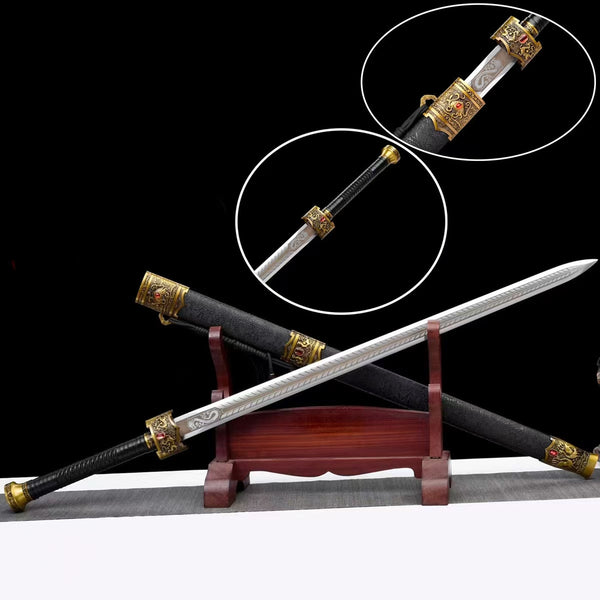 Glorious Sword Genuine Real Sword Manganese Steel Forged Han Style Sword Military Service Commemoration Sword Souvenir