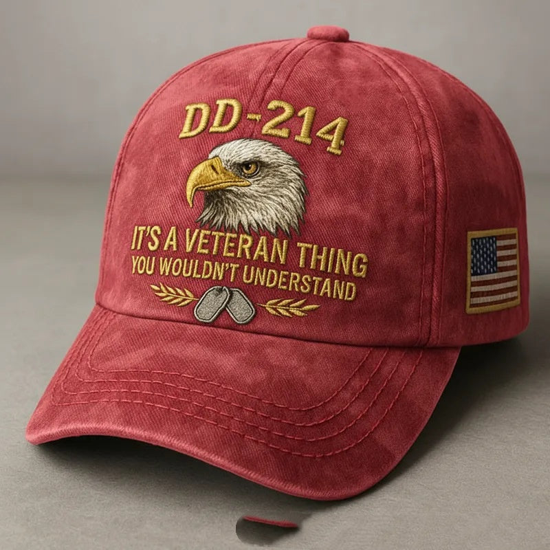 DD-214 VETERAN EMBROIDERED CAP