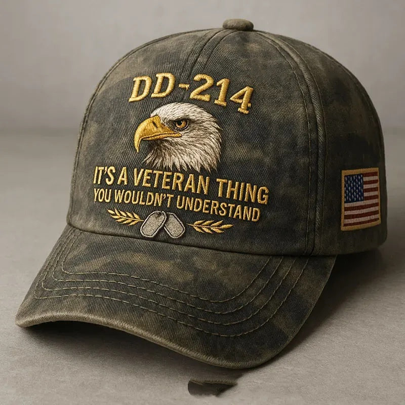 DD-214 VETERAN EMBROIDERED CAP