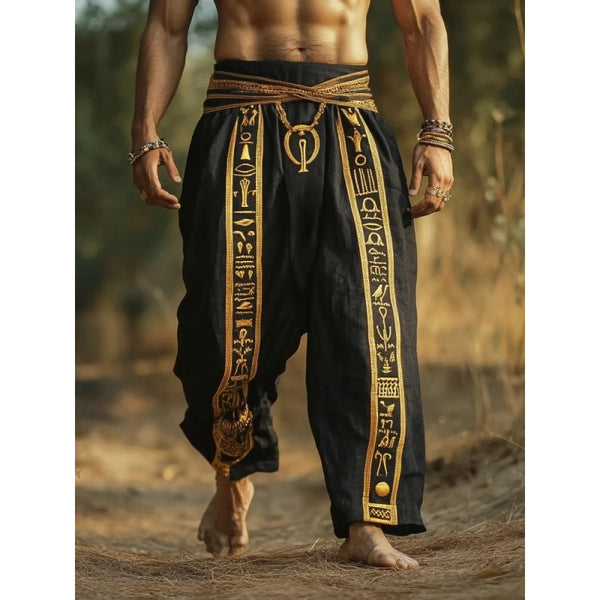 Casual Stylish Loose-fitting Linen Wide-leg Pants