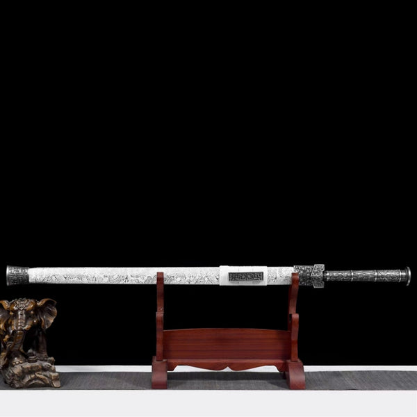 Han Style Sword, Genuine Sword, Long Sword, Cold Weapon, Ancient Style Prop, Practice Sword, High Manganese Steel Unsharpened