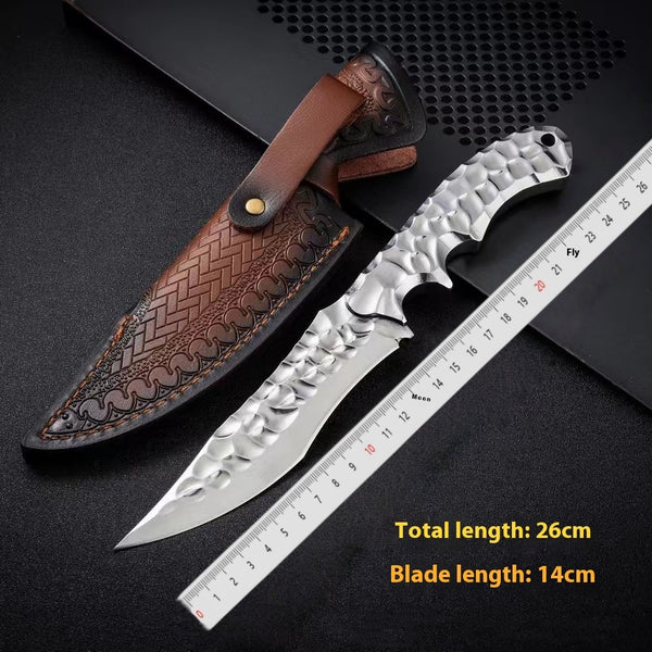One-piece Keel Camping Mountaineering Portable Outdoor Self-defense Knife For Outdoor Survival