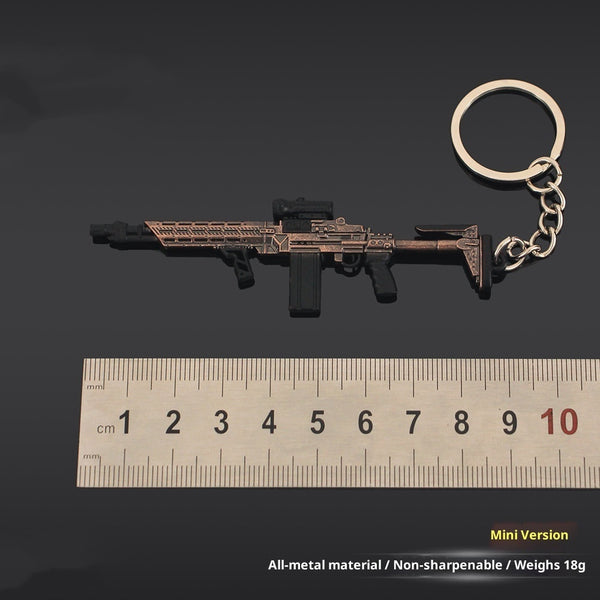 Mini MK14 Shooter Rifle Keychain Pendant