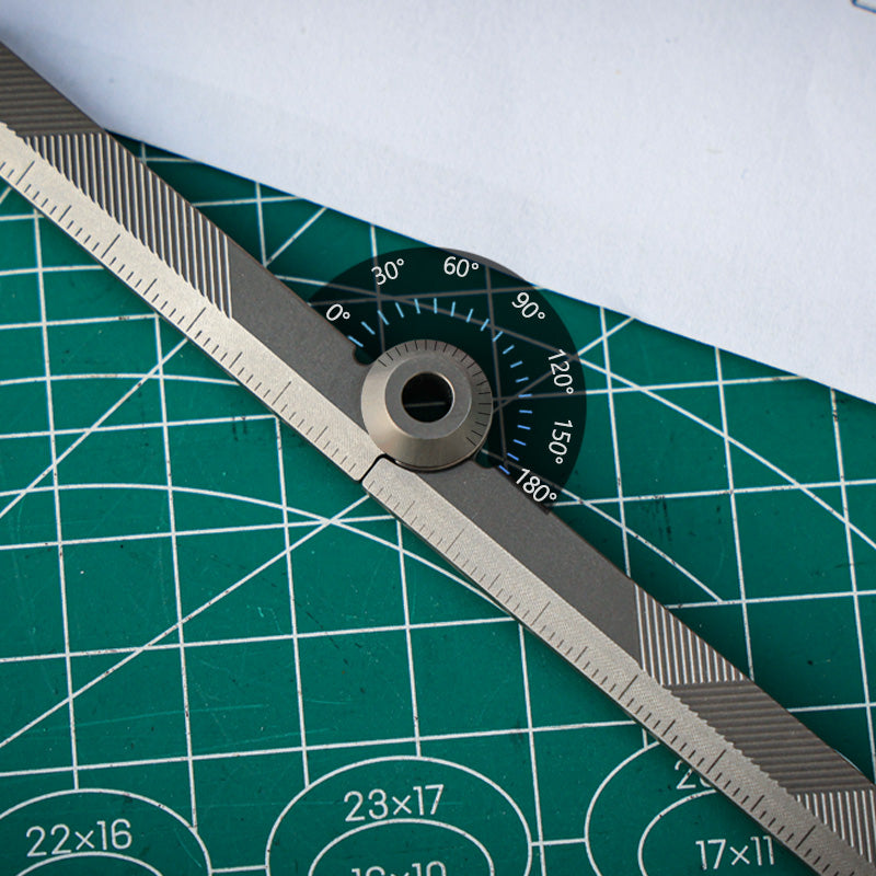 Titanium EDC Ruler