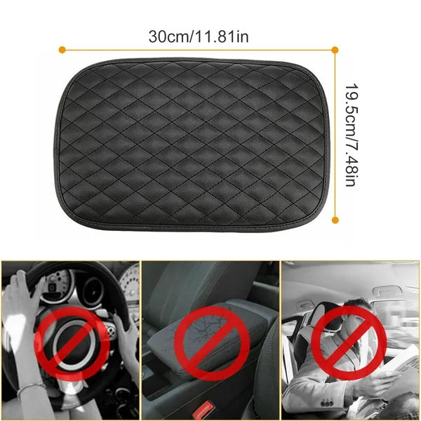 Car Armrest Pad Cover PU Leather Armrest Cushion Pad