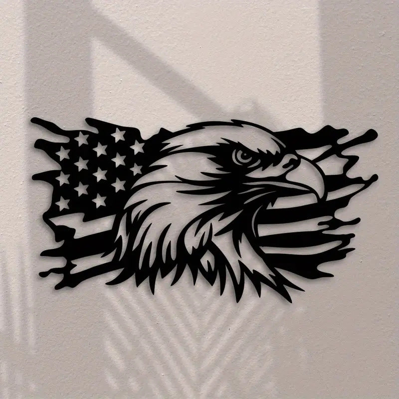 American Independence Day Decorative Metal Eagle Flag