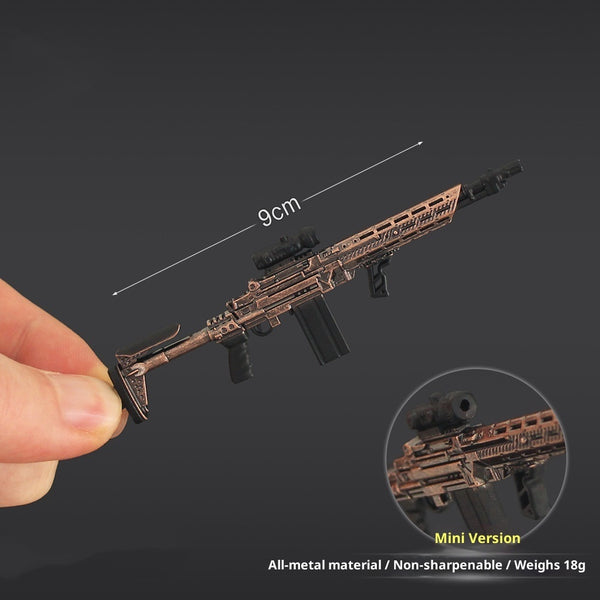 Mini MK14 Shooter Rifle Keychain Pendant