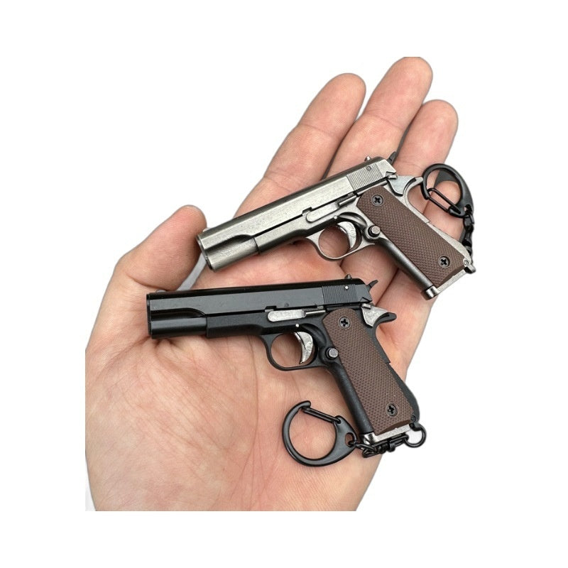 13 Scale Model 1911 Colt Pistol Keychain