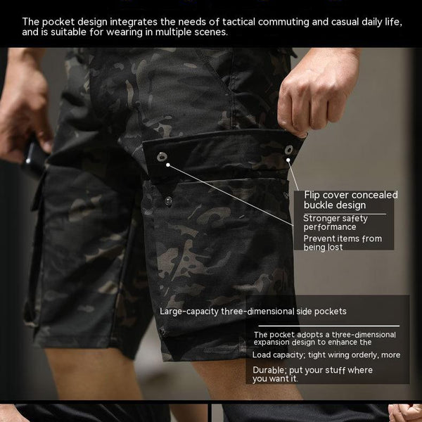 Multi-pocket Men's Summer Tactical Pants Commuter Shorts