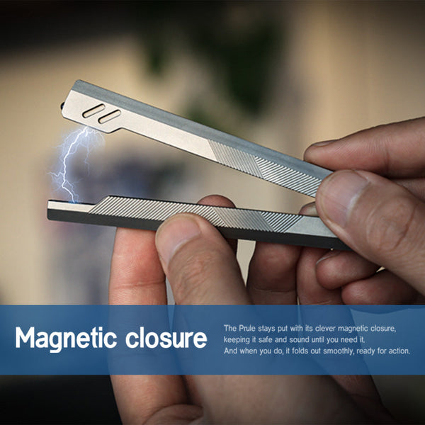 Titanium EDC Ruler