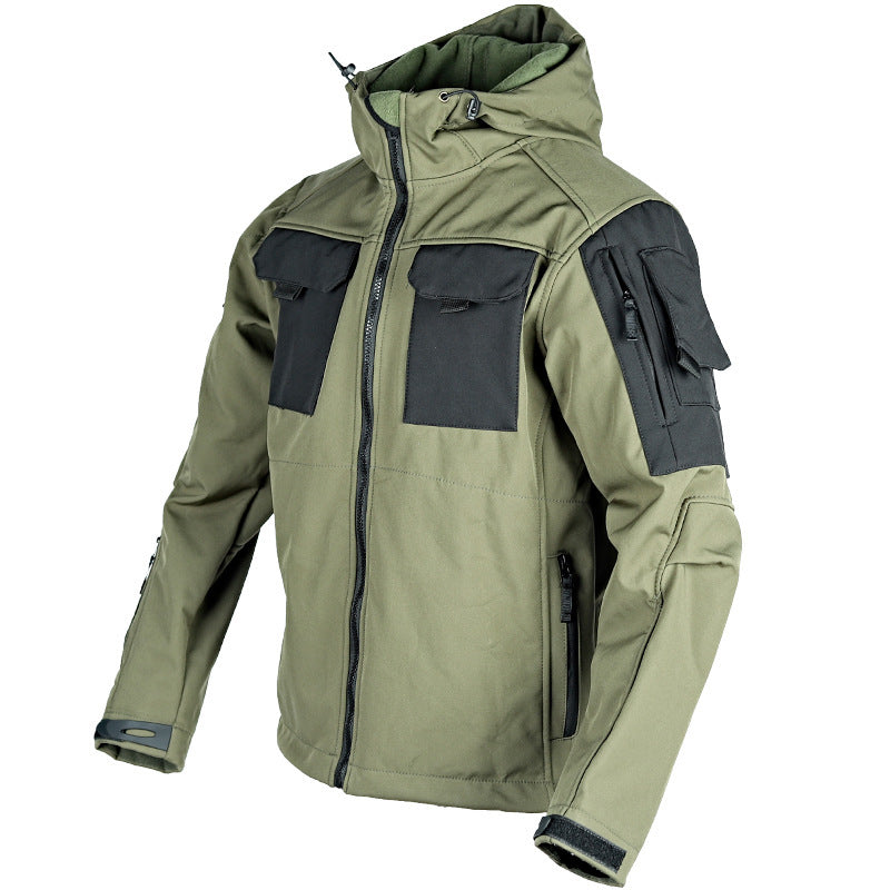 Tactical Soft Shell Jacket Windbreaker Waterproof