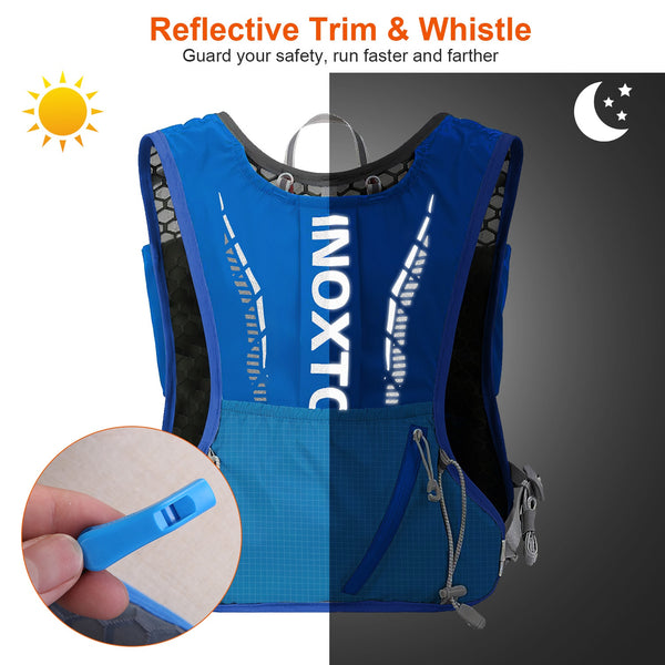 Sport Hydration Vest Running Backpack With 15oz 50oz Water Bladder