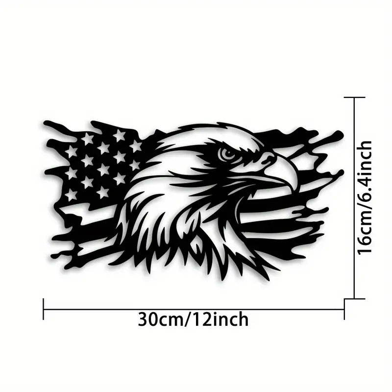 American Independence Day Decorative Metal Eagle Flag