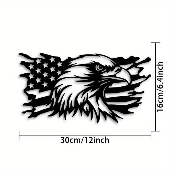 American Independence Day Decorative Metal Eagle Flag
