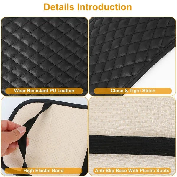 Car Armrest Pad Cover PU Leather Armrest Cushion Pad