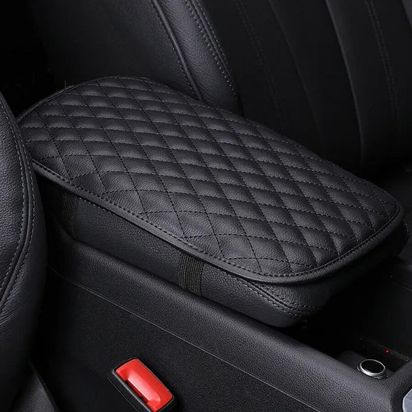 Car Armrest Pad Cover PU Leather Armrest Cushion Pad