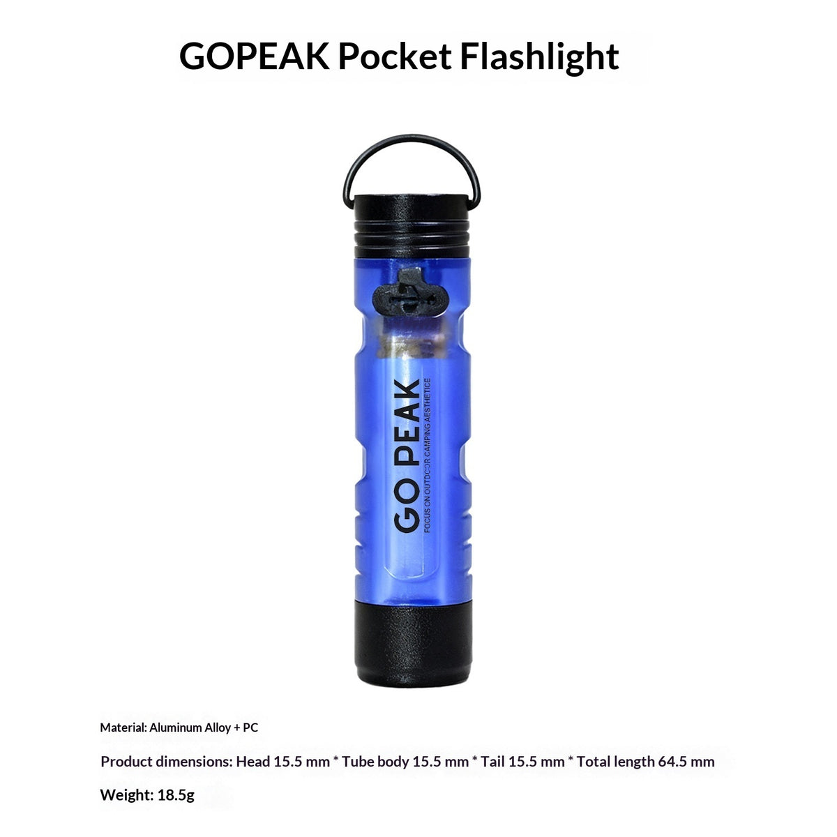 Outdoor High-Intensity Flashlight With KC Certification Charging Magnetic Hook