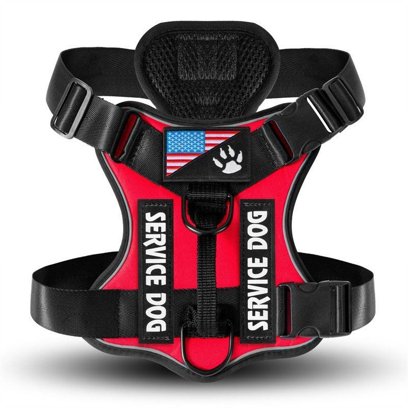 Large Dog Tactical Chest Strap Vest