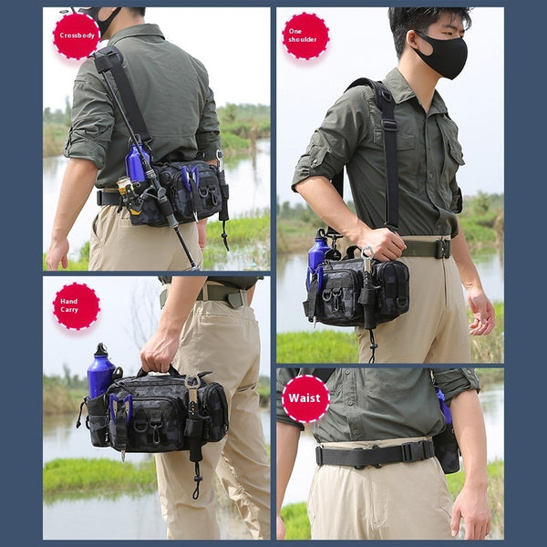 Multifunctional Rod Waist Bag Crossbody Bag
