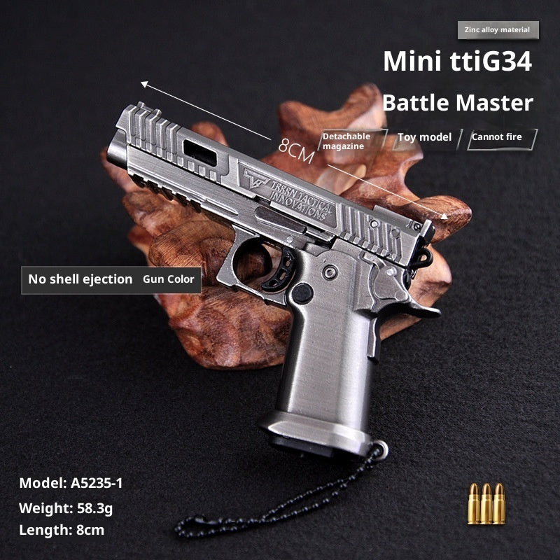 Mini Pendant Pistol Detachable Model Keychain Decoration