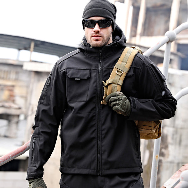 Tactical Soft Shell Jacket Windbreaker Waterproof
