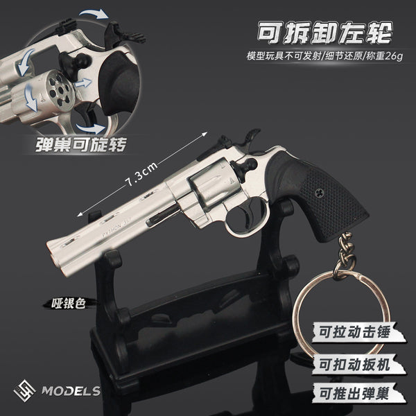 Disassembly Colt 357 Left Wheel Alloy Assembly Toys Keychain