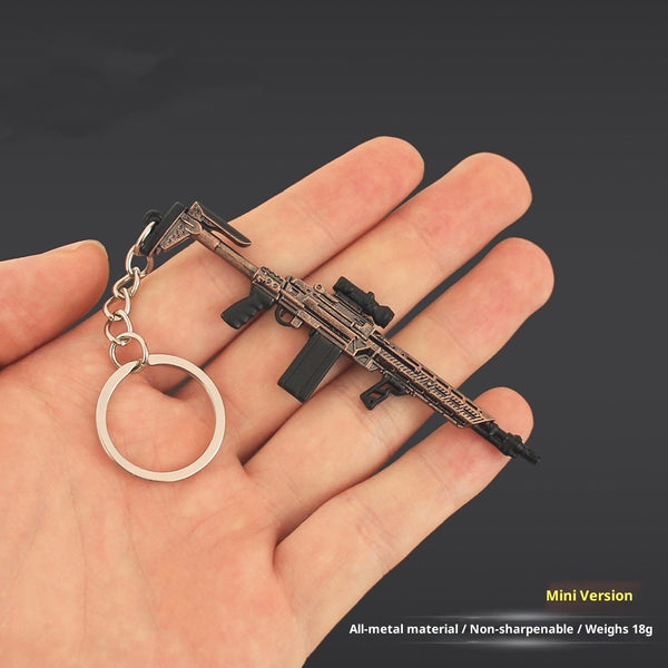 Mini MK14 Shooter Rifle Keychain Pendant