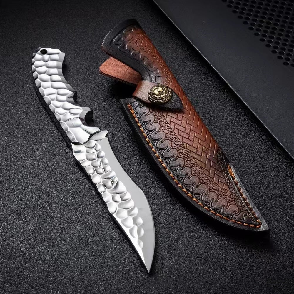 One-piece Keel Camping Mountaineering Portable Outdoor Self-defense Knife For Outdoor Survival