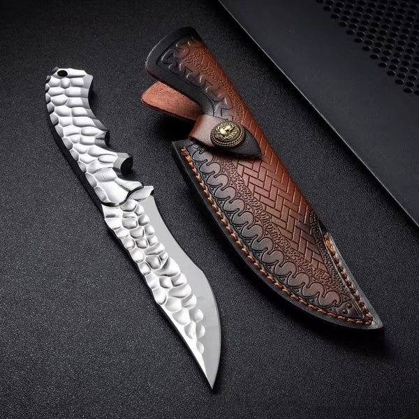 One-piece Keel Camping Mountaineering Portable Outdoor Self-defense Knife For Outdoor Survival