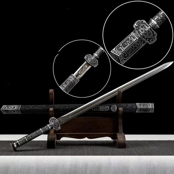 Glorious Sword Genuine Real Sword Manganese Steel Forged Han Style Sword Military Service Commemoration Sword Souvenir