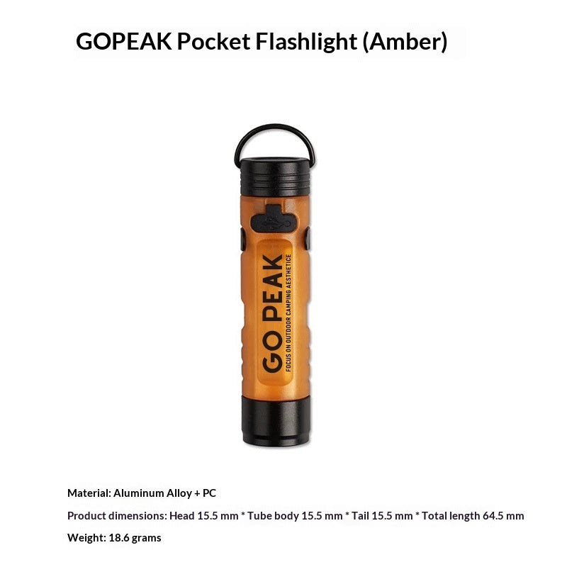 Outdoor High-Intensity Flashlight With KC Certification Charging Magnetic Hook