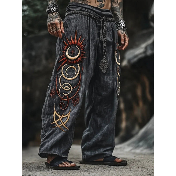 Casual Stylish Loose-fitting Linen Wide-leg Pants