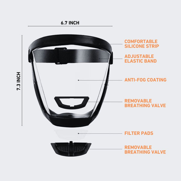 2Tac- Anti-Dust & Fog-Resistant Face Shield