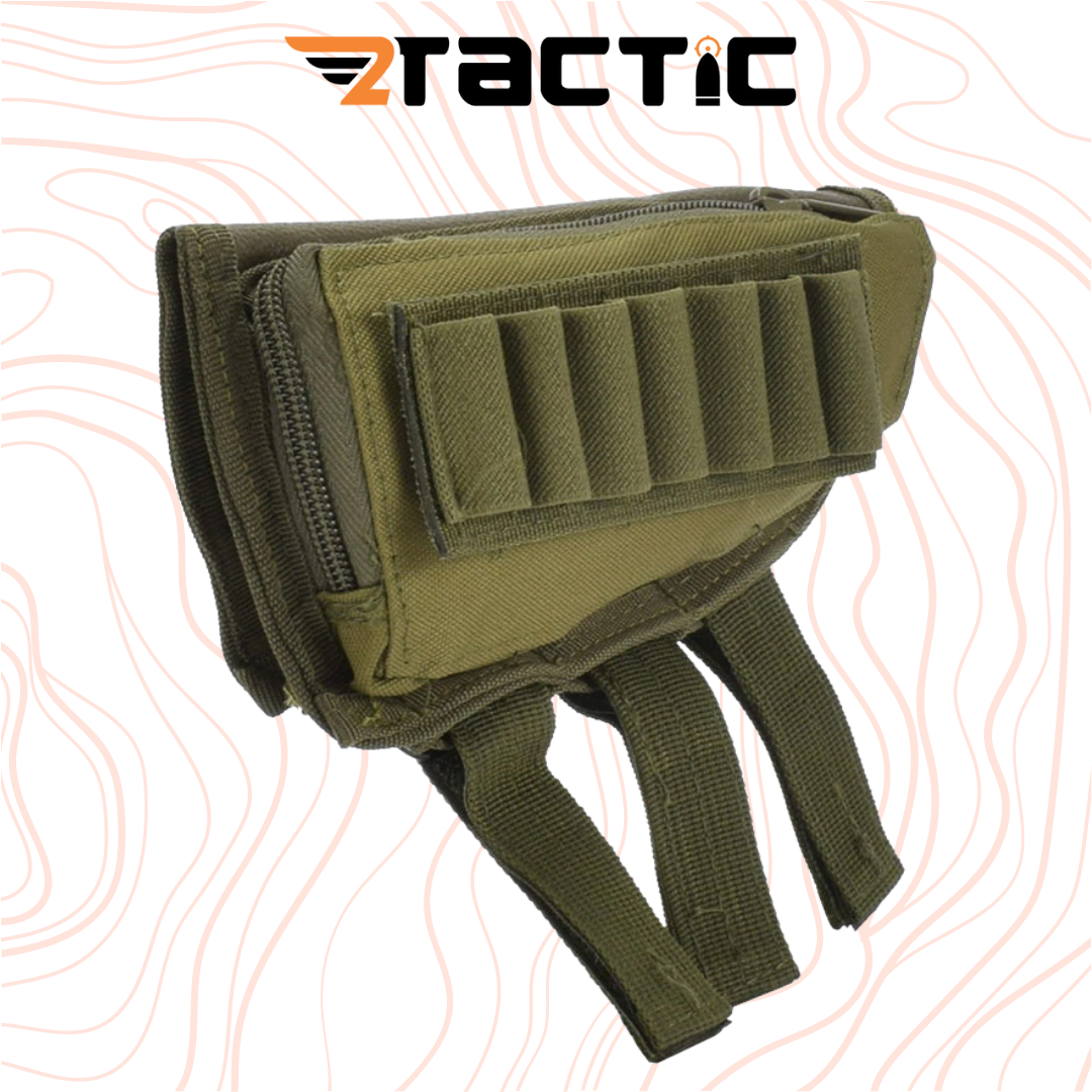 2Tac Hunting Zipper Rifle Buttstock Mag Ammo Pouch
