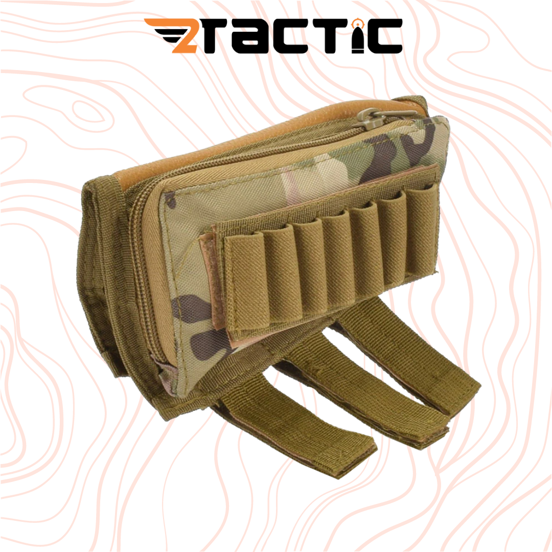 2Tac Hunting Zipper Rifle Buttstock Mag Ammo Pouch