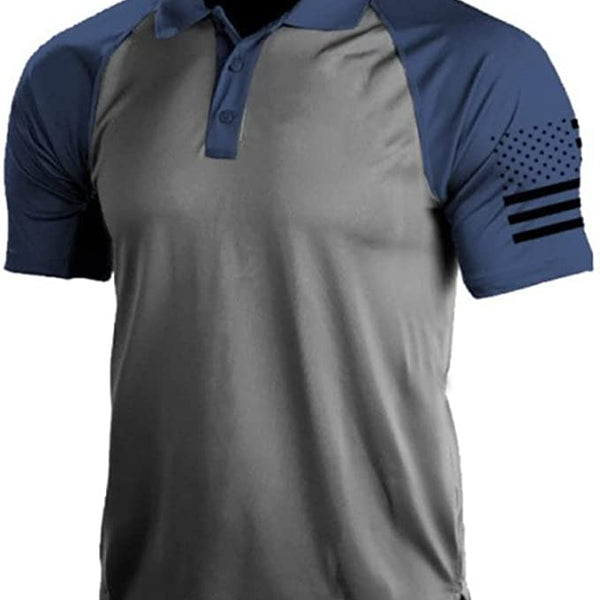 Men's T-Shirts Summer Tactical Sports Polo Collar Bottoming Sweatshirts