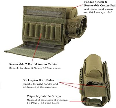 2Tac Hunting Zipper Rifle Buttstock Mag Ammo Pouch