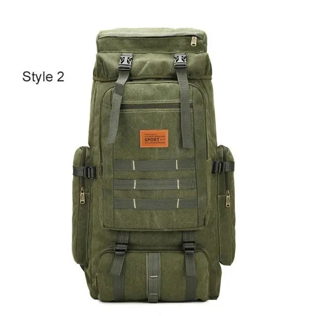 EDC4lifePro™ 60L Large Tactical Canvas Backpack- Tactical travel backpack 60l