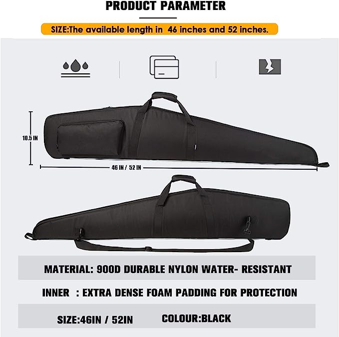 Water-Resistant Carrying Gun Case