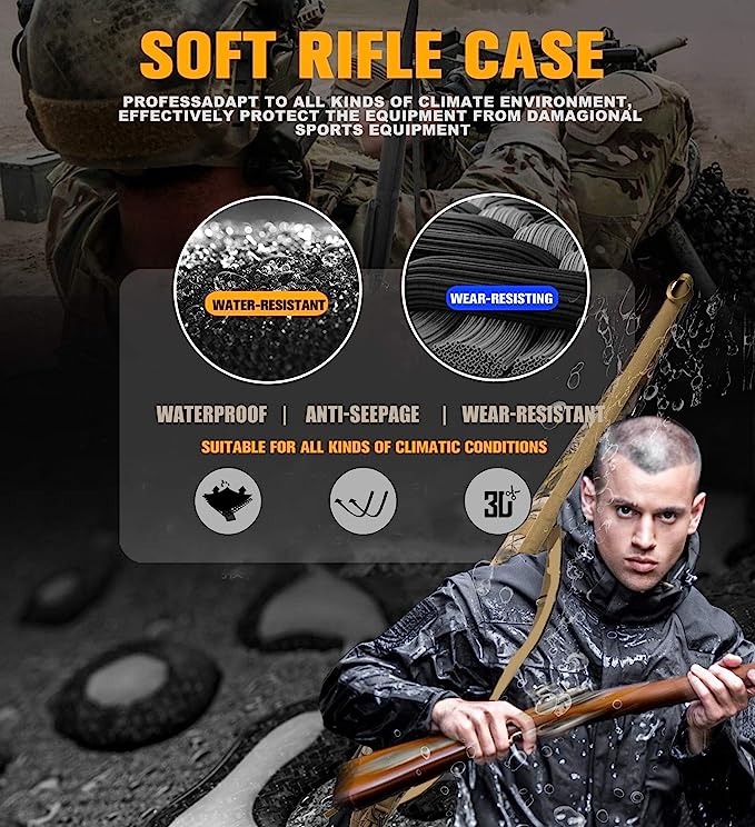 Water-Resistant Carrying Gun Case