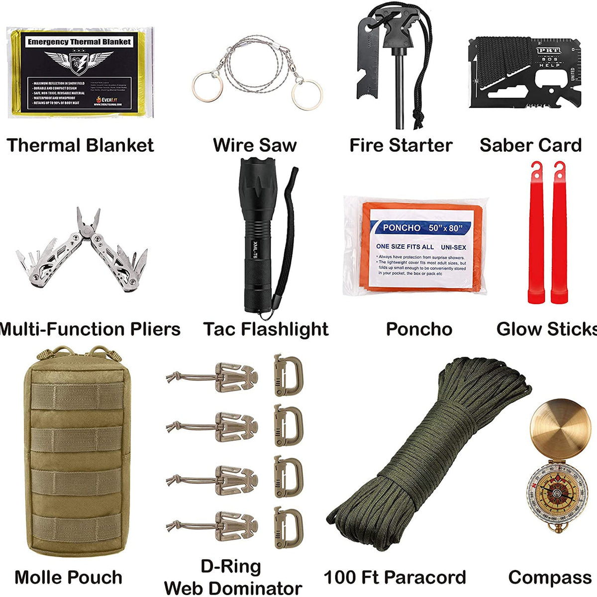 Tactical Survival Backpack 42L