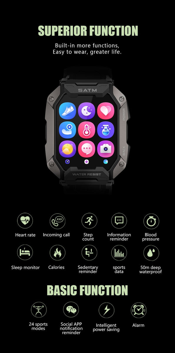 5ATM Smart Watch